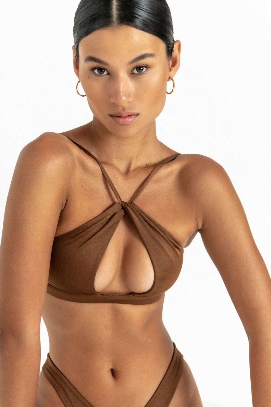 Tops * | Sale Online Anais Rum -Halter Bikini Top Pascolo