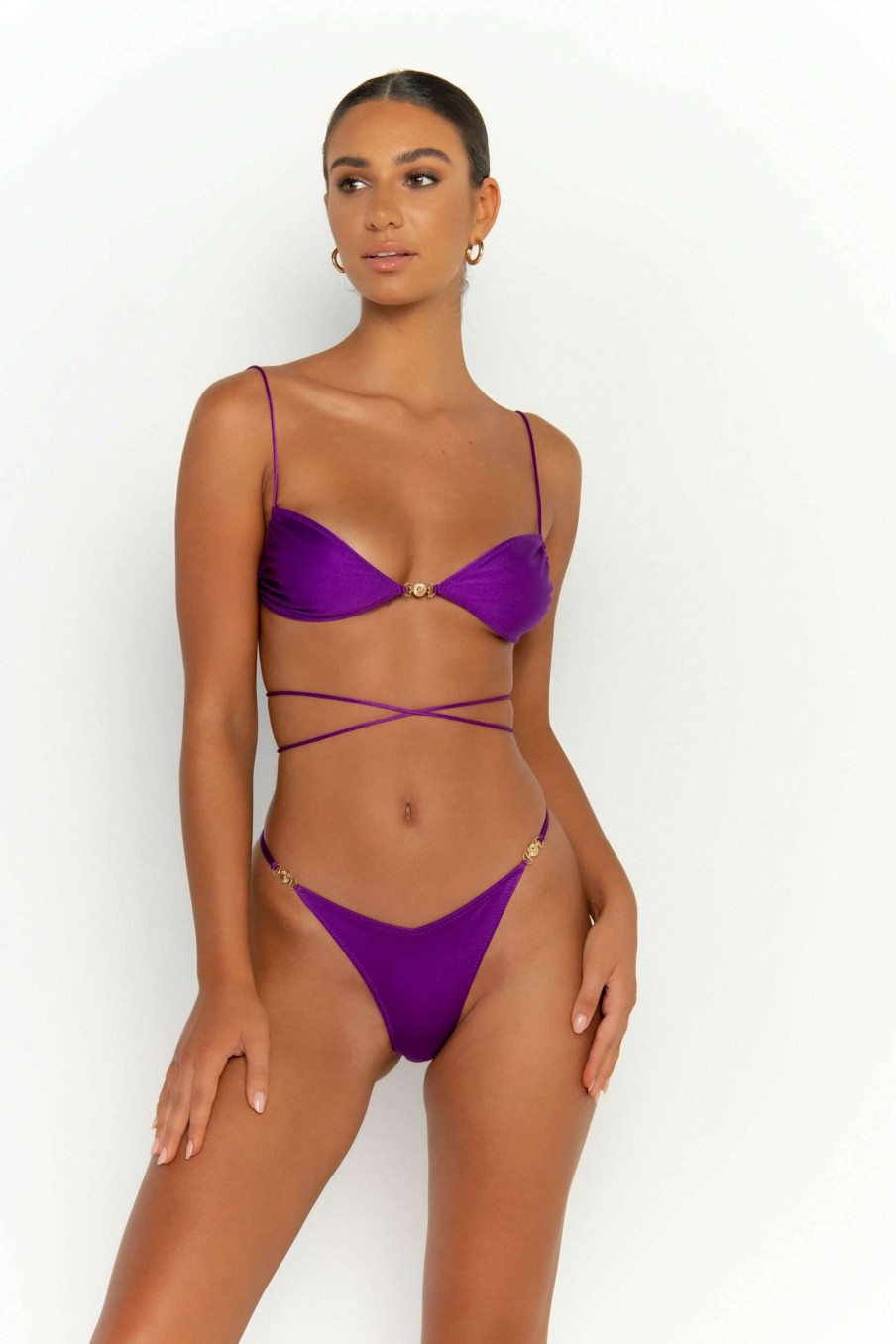 Tops * | Best-Selling Ella Bralette Bikini Top Petunia