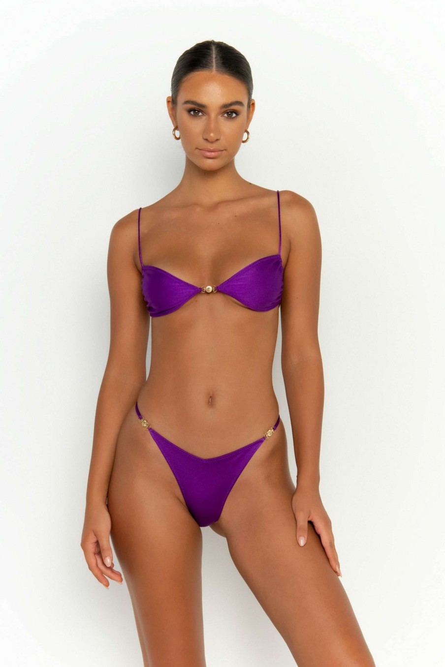 Tops * | Best-Selling Ella Bralette Bikini Top Petunia