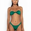 Tops * | Special Style Marlowe Bandeau Bikini Top Emerald