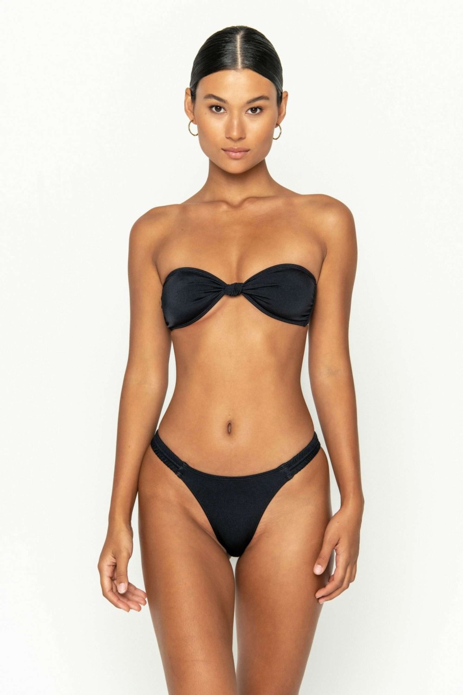 Tops * | Exquisite Gifts Marlowe Bandeau Bikini Top Nero