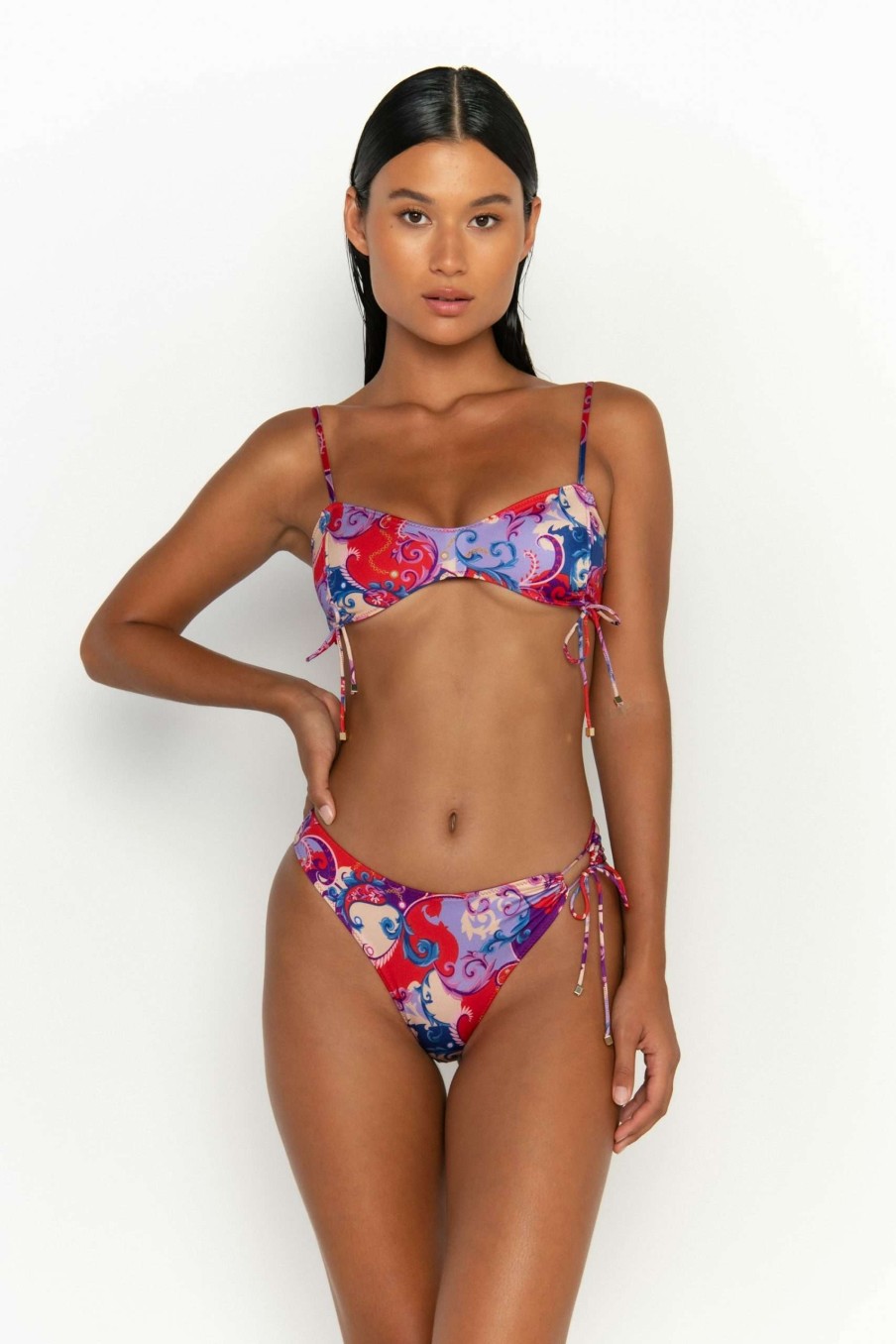 Tops * | Popular Bea Bralette Bikini Top Rococo