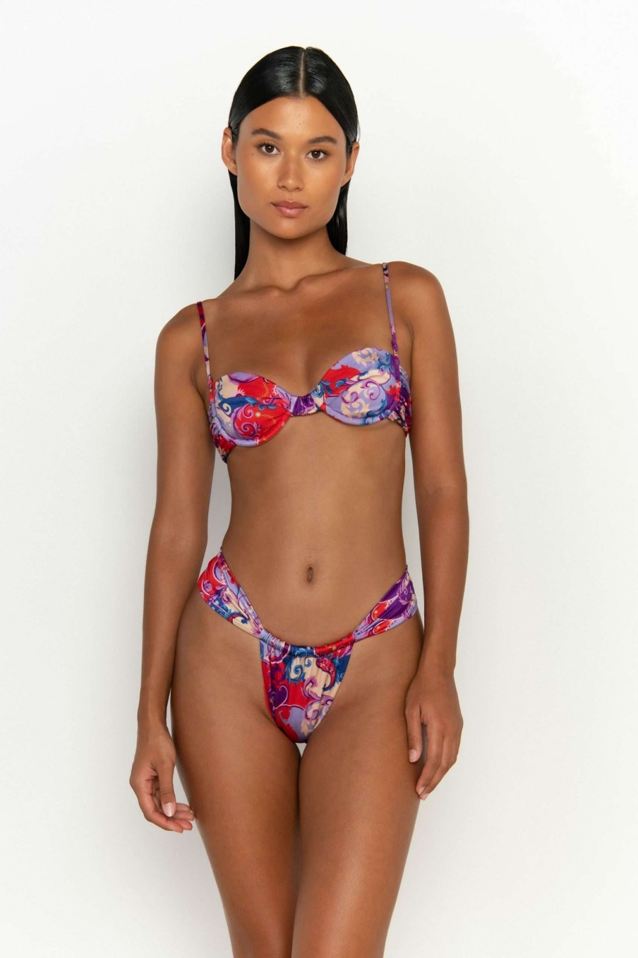 Sale * | Top Selling Rylee Balconette Bikini Top Rococo