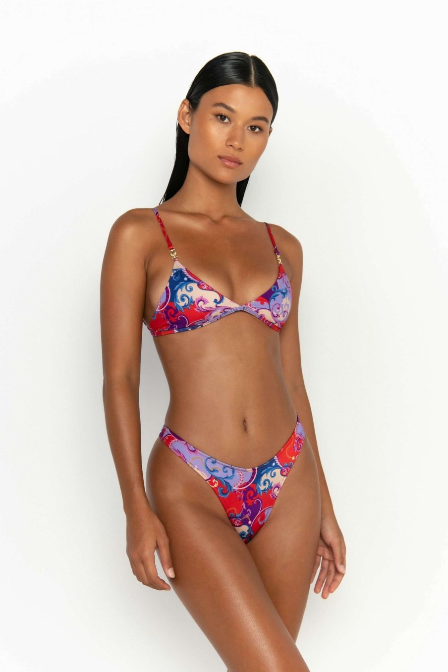 Tops * | Good Quality Juliet Bralette Bikini Top Rococo