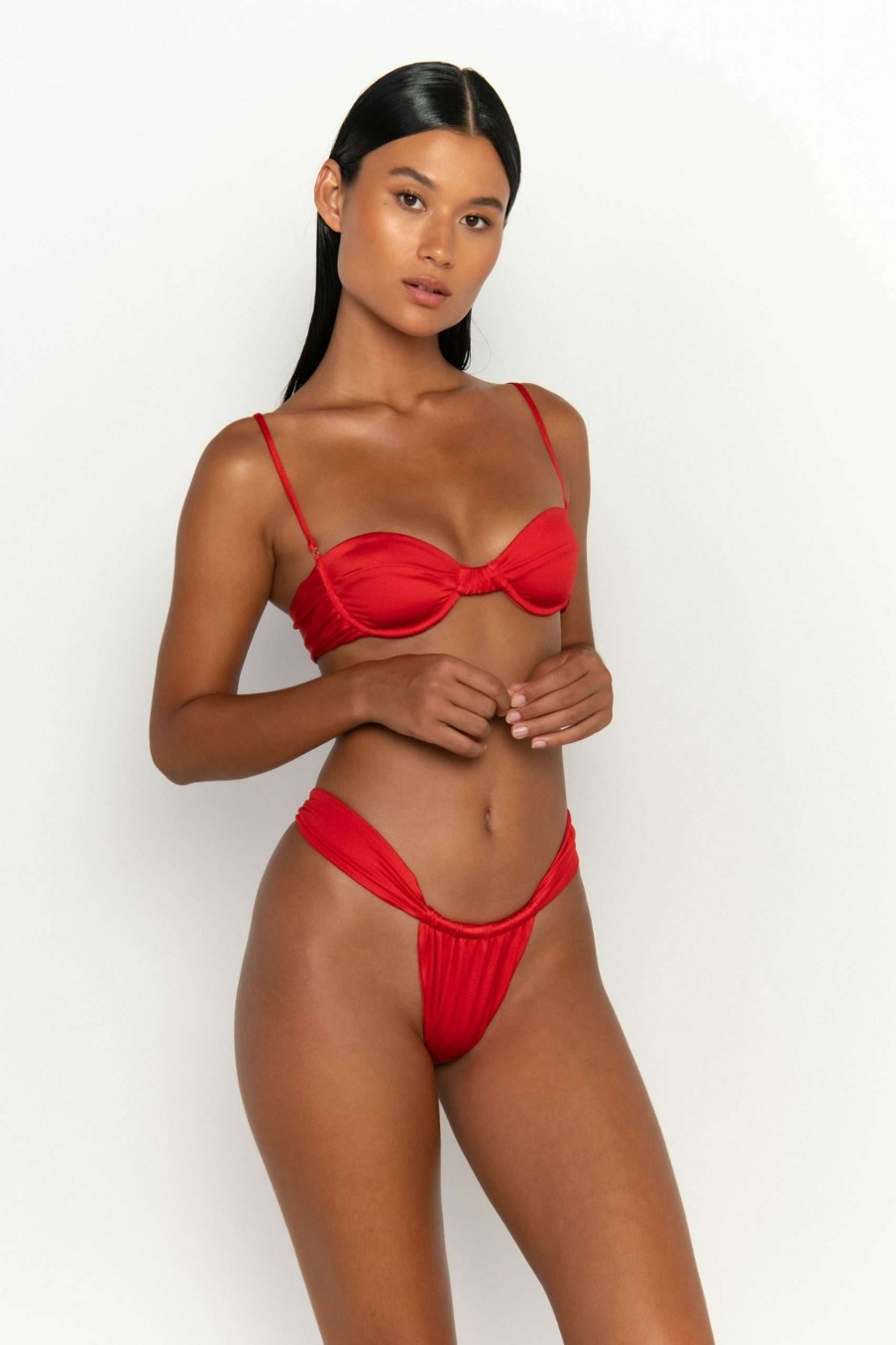 Bottoms * | Best Choice Sadie Brazilian Bikini Bottoms Siren