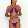 Tops * | Excellent Quality Celene Halter Bikini Top Petunia