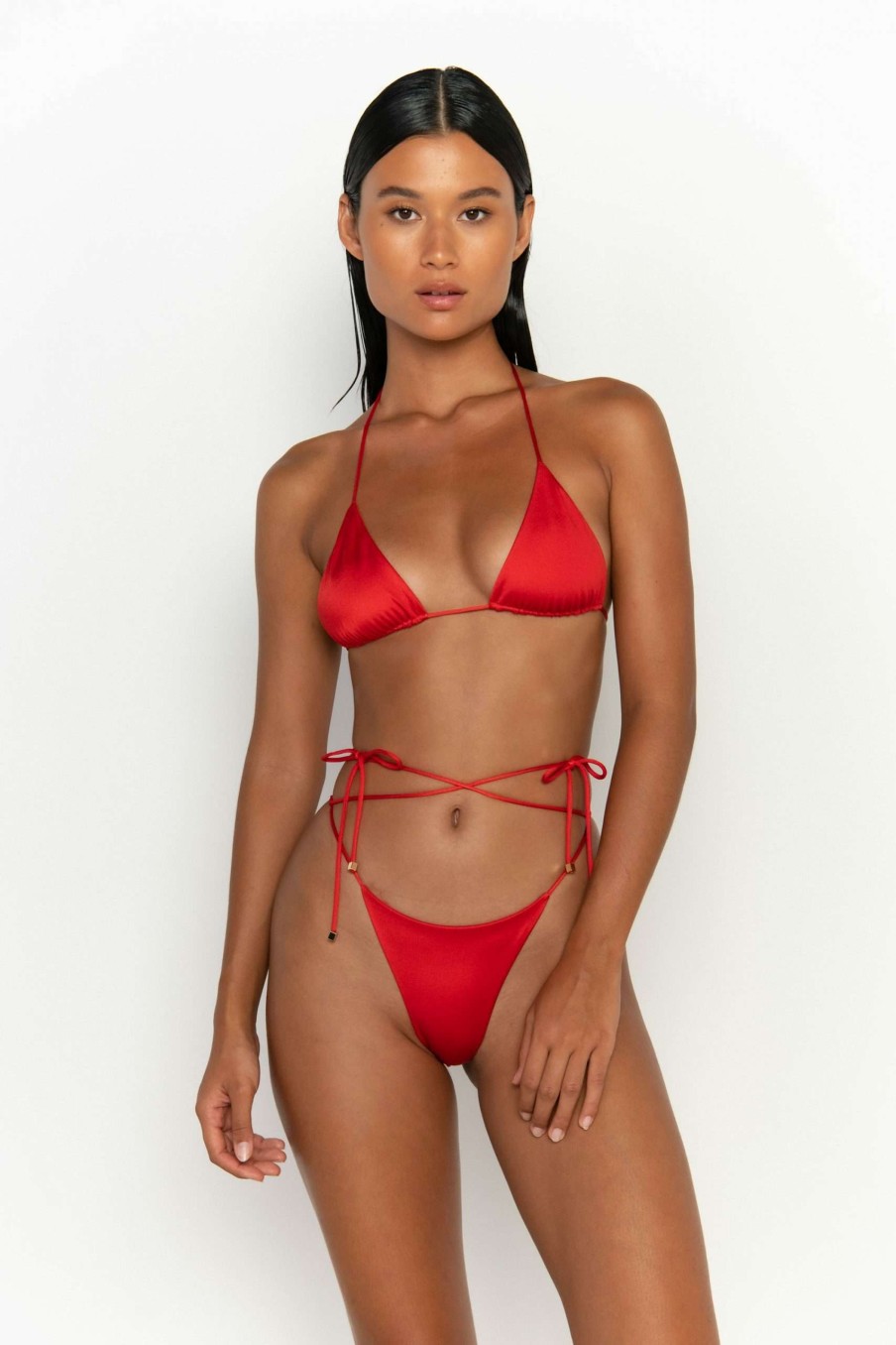 Tops * | Bargain Sale Kaia Triangle Bikini Top Siren