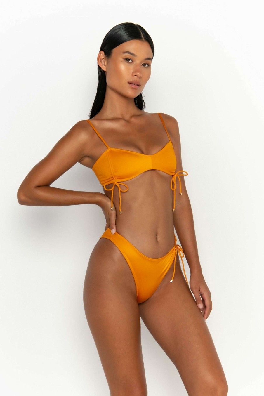 Tops * | Top Sellers Bea Bralette Bikini Top Turmeric