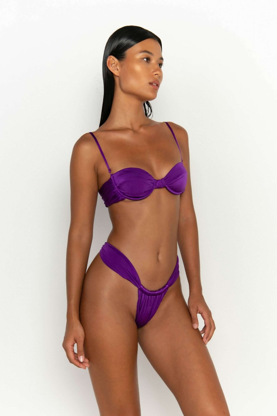 Sale * | Popular Rylee Balconette Bikini Top Petunia