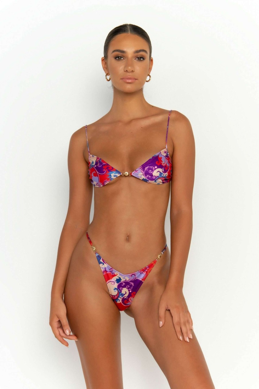 Tops * | Good Quality Ella Bralette Bikini Top Rococo