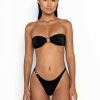 Tops * | Closeout Sale Cece Bandeau Bikini Top Nero